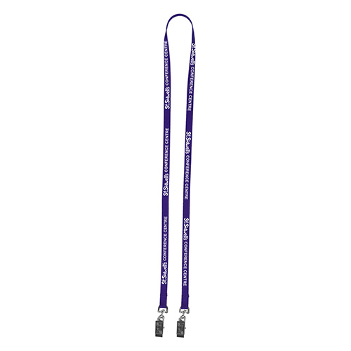 "CULVER" 3/8" Width Dual Attachment Silkscreen Polyester Lanyard