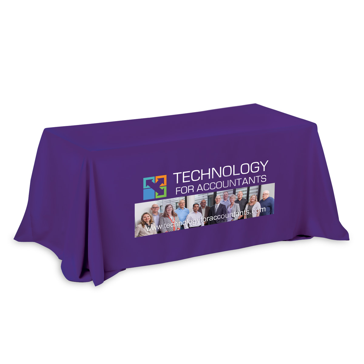 "Preakness Eight" 3-Sided Economy 8 ft Table Cloth & Covers (PhotoImage Full Colour) / Fits 8 ft Table