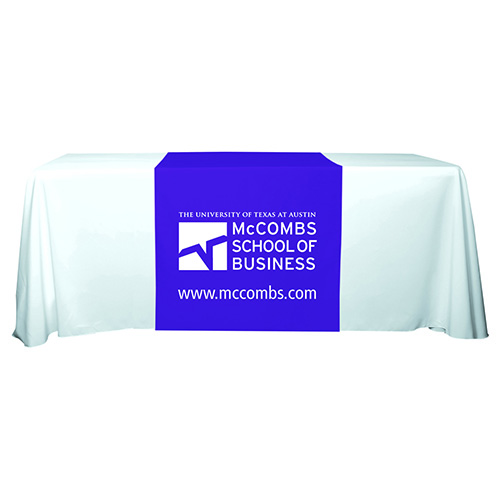 "ROGER SIX" 60 L Table Runners (Spot Color Print) / Accommodates 3 ft Table and Larger