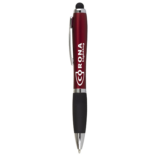 'THE CARDIFF" Laser Logo Light Up Stylus Pen