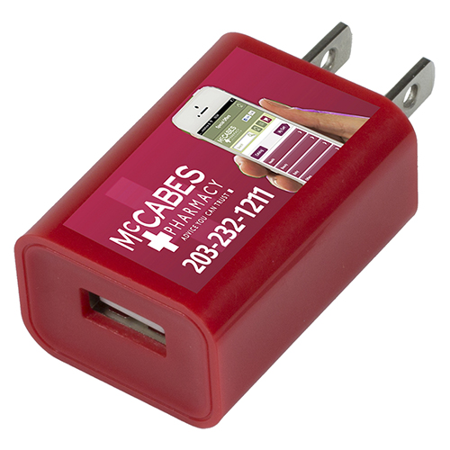 "Hamburg" UL Listed USB Wall Charger & AC Adaptor (Photoimage Full Color)