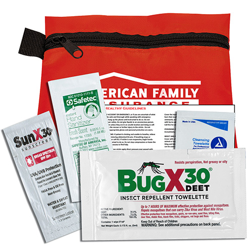 "STAY SAFE KIT 4" Piece Insect Repellent Kit in Zipper Pack