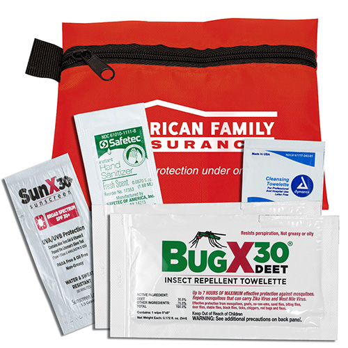 "STAY SAFE KIT 2" 5 Piece Insect Repellent Kit in Zipper Pack
