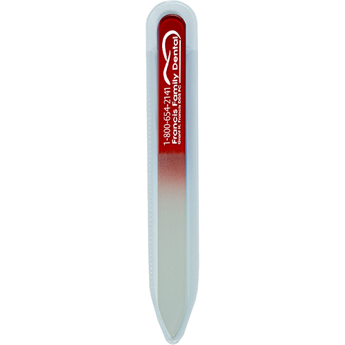 “Nailed It” Tempered Glass Nail File in Clear Sleeve