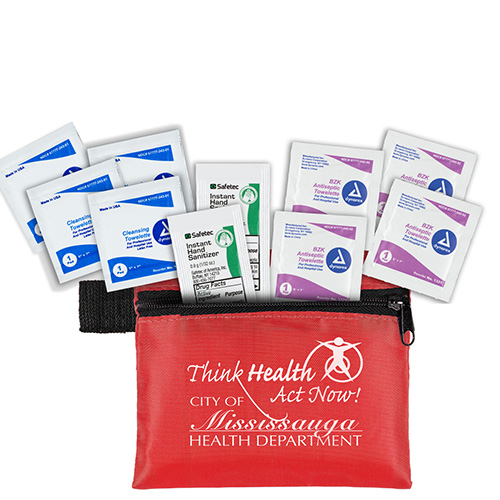 "PALLAS" 10 Piece Healthy Antiseptic Pack in Zipper Pouch