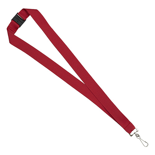 "OWEN" 1” Blank Lanyard with Breakaway Safety Release Attachment - Bulldog Clip