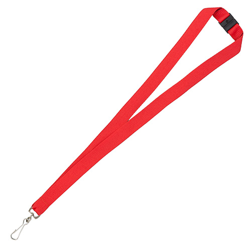 "OWEN" 3/4" Blank Lanyard with Breakaway Safety Release Attachment - Bulldog Clip