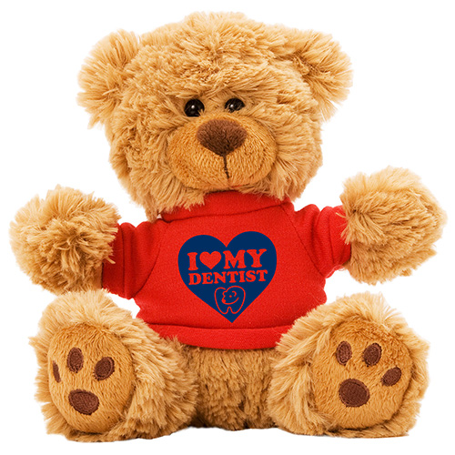 "TED T. BEAR" 6" Plush Teddy Bear With Choice of T-Shirt Color