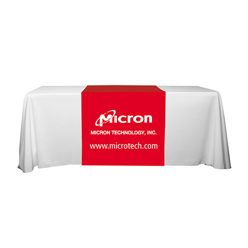 "ROGER EIGHT" 90" L Table Runners (Spot Color Print) / Accommodates 3 ft Table and Larger