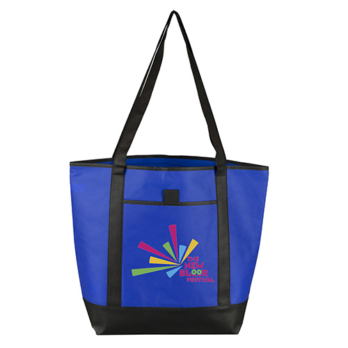 17-1/2" W x 13-1/2" H x 6" D - "The CITY" Convention, Corporate, Travel, Beach and Boar Tote Bag