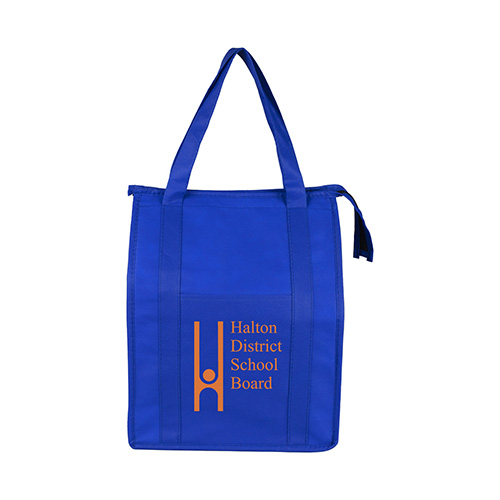 12" W x 16" H x 10" D - "SUPER COOLER" Large Insulated Cooler Zipper Tote Bag