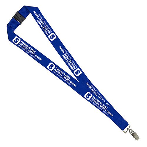 "PALMER" 1” Silkscreen Lanyard with FREE Breakaway Safety Release