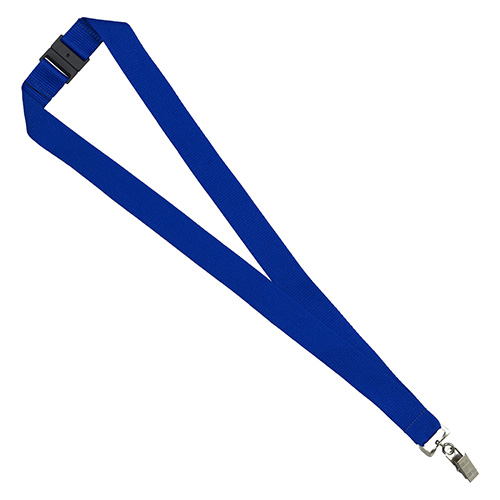 "OWEN" 1” Blank Lanyard with Breakaway Safety Release Attachment - Bulldog Clip