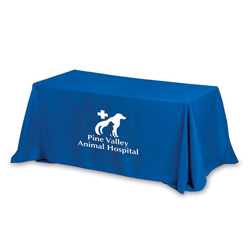 "Preakness Six" 3-Sided Economy Table Cover & Throws (Spot Colour Print) / Fits 6 ft Table