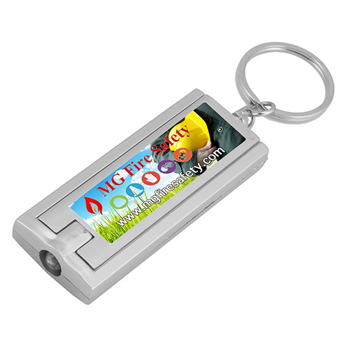 "AKARI" FC PhotoImage ® Full Color Imprint Slim Keyholder Keylight  with Bright White LED Light