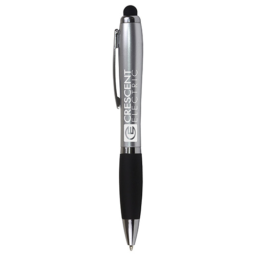 'THE CARDIFF" Laser Logo Light Up Stylus Pen