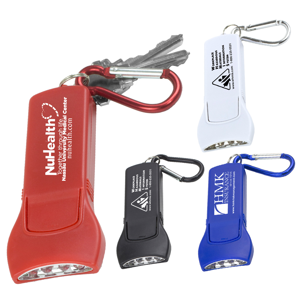 "Beamer" 4 LED Keyholder Keylight with Carabiner Clip