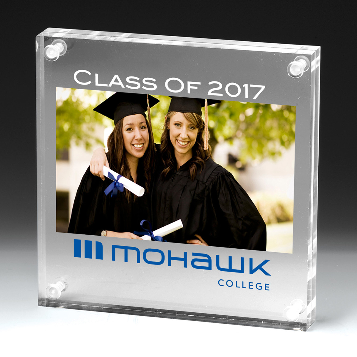 2101S (Screen Print), 2101L (Laser) - Clear Acrylic Entrapment Frame - 6-3/4" x 6-3/4"
