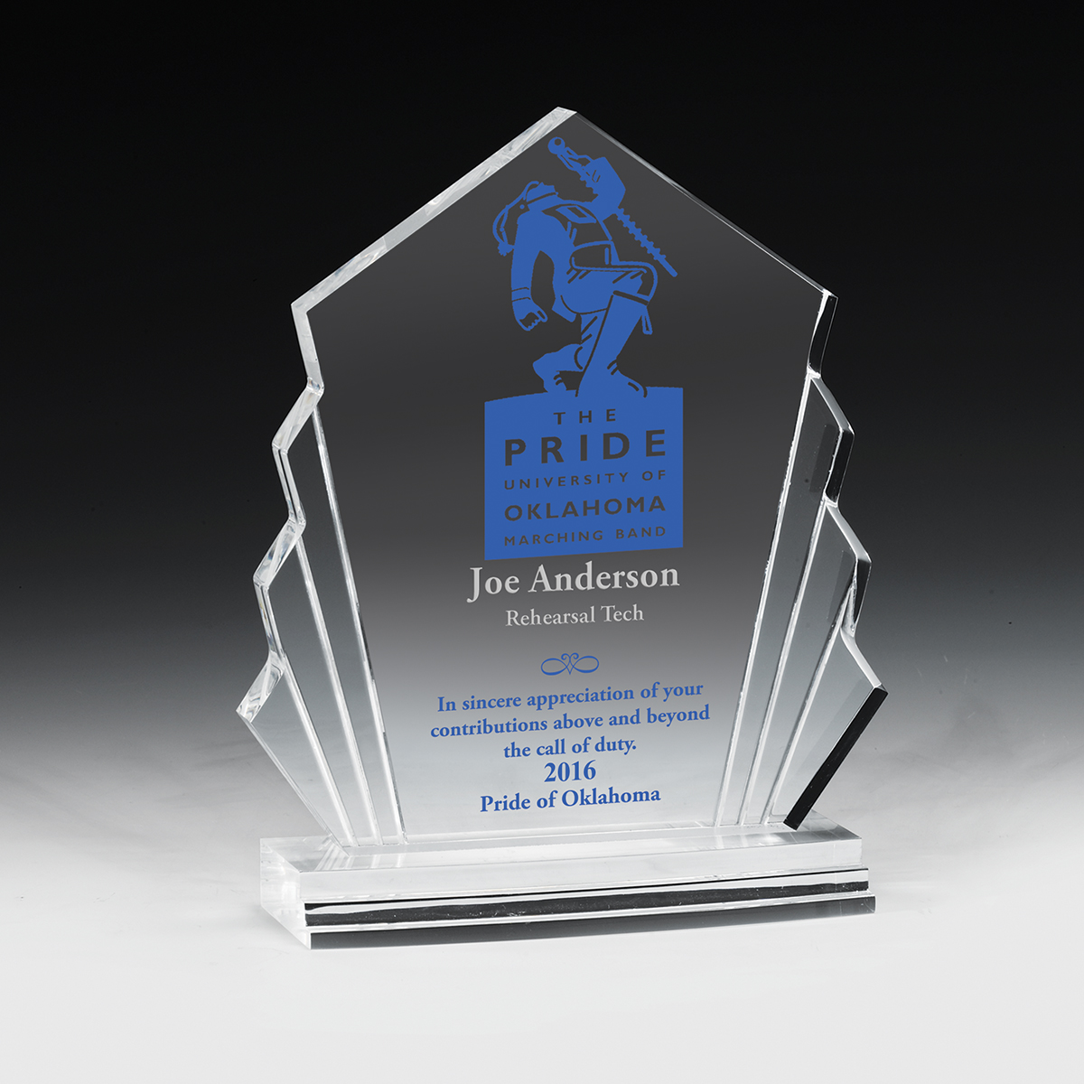 7573-1S (Screen Print), 7573-1L (Laser), 7573-1P (4Color Process) - Cascade Legend Award - 8 3/4"
