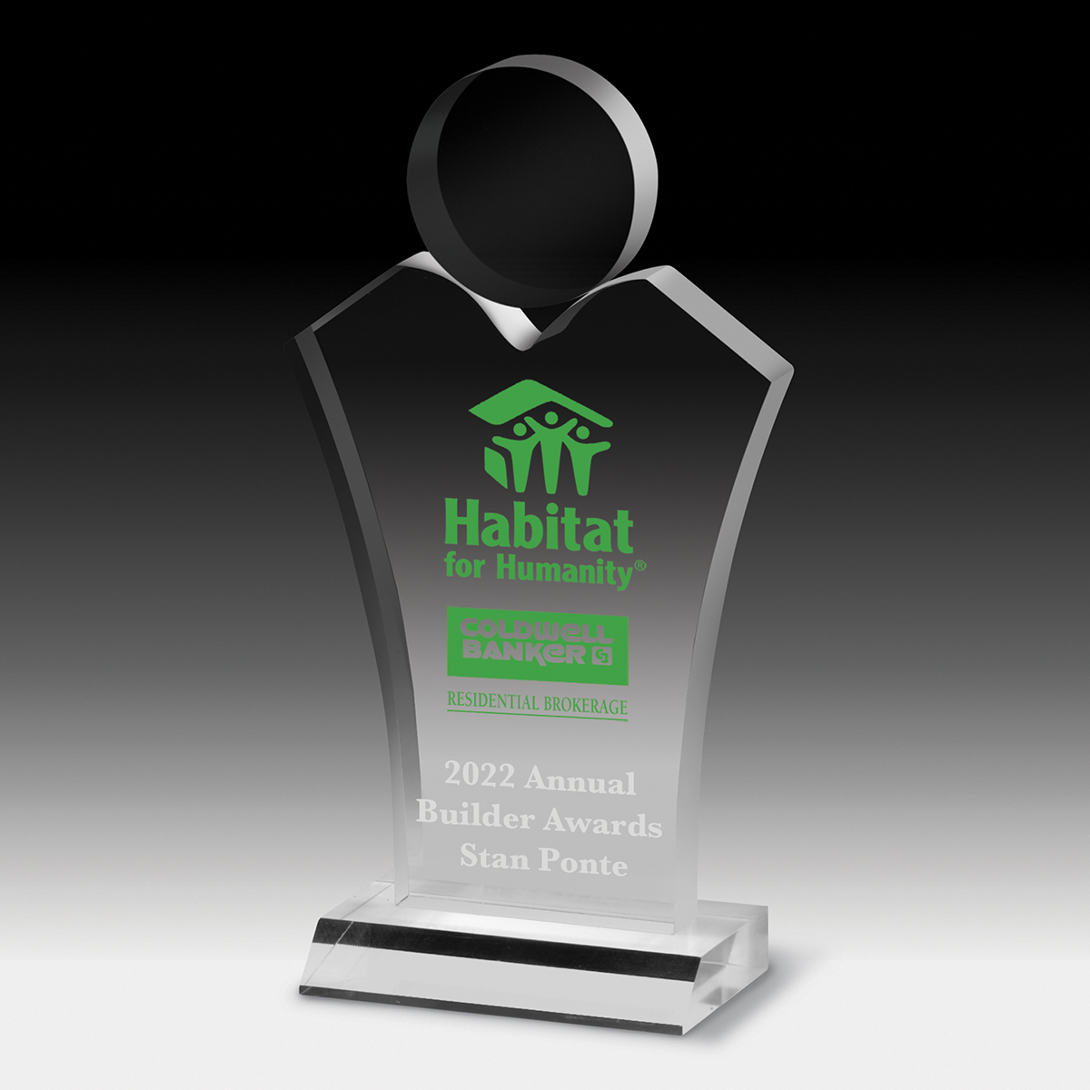7583S (Screen Print), 7583L (Laser), 7583P (4Color Process) - Standing Humanity Award