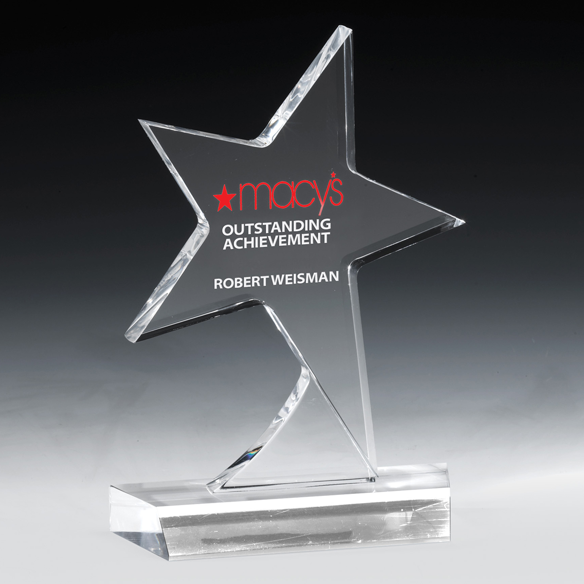 7585S (Screen Print), 7585L (Laser), 7585P (4Color Process) - Standing Star Award