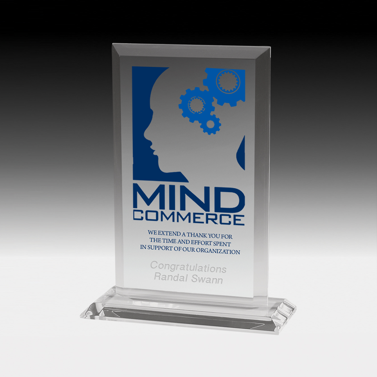 7602-2S (Screen Print), 7602-2L (Laser), 7602-2P (4Color Process) - Slim Line Acrylic Billboard Award