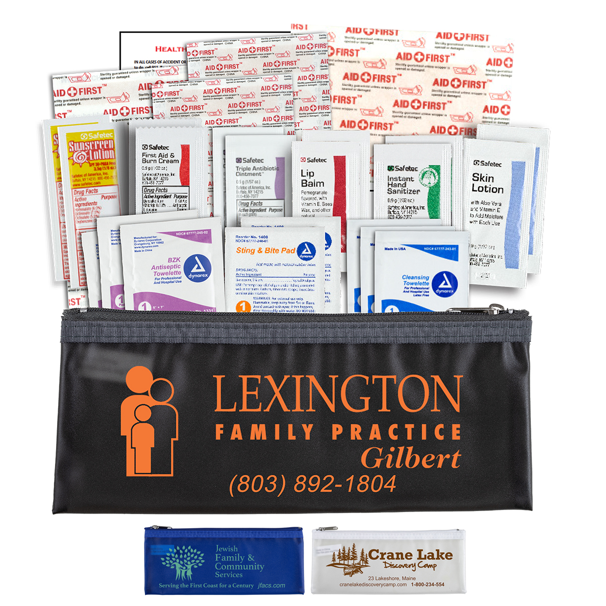 "MOLERA" 35 Piece Deluxe First Aid Kit in Zipper Pouch
