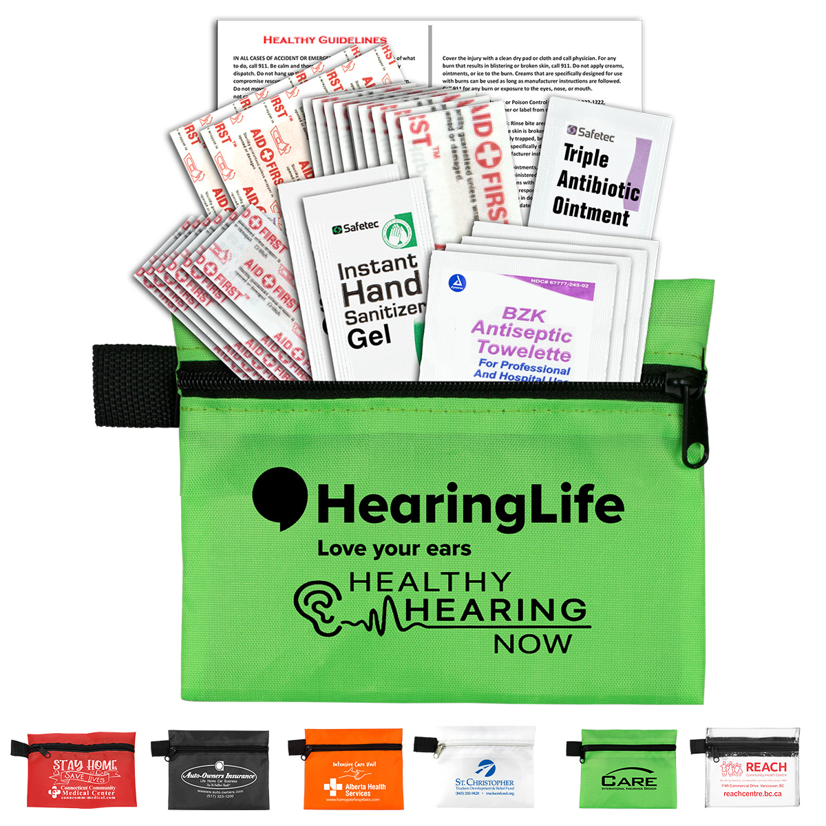 “Altair”  26 Piece First Aid Kit in Zipper Pouch