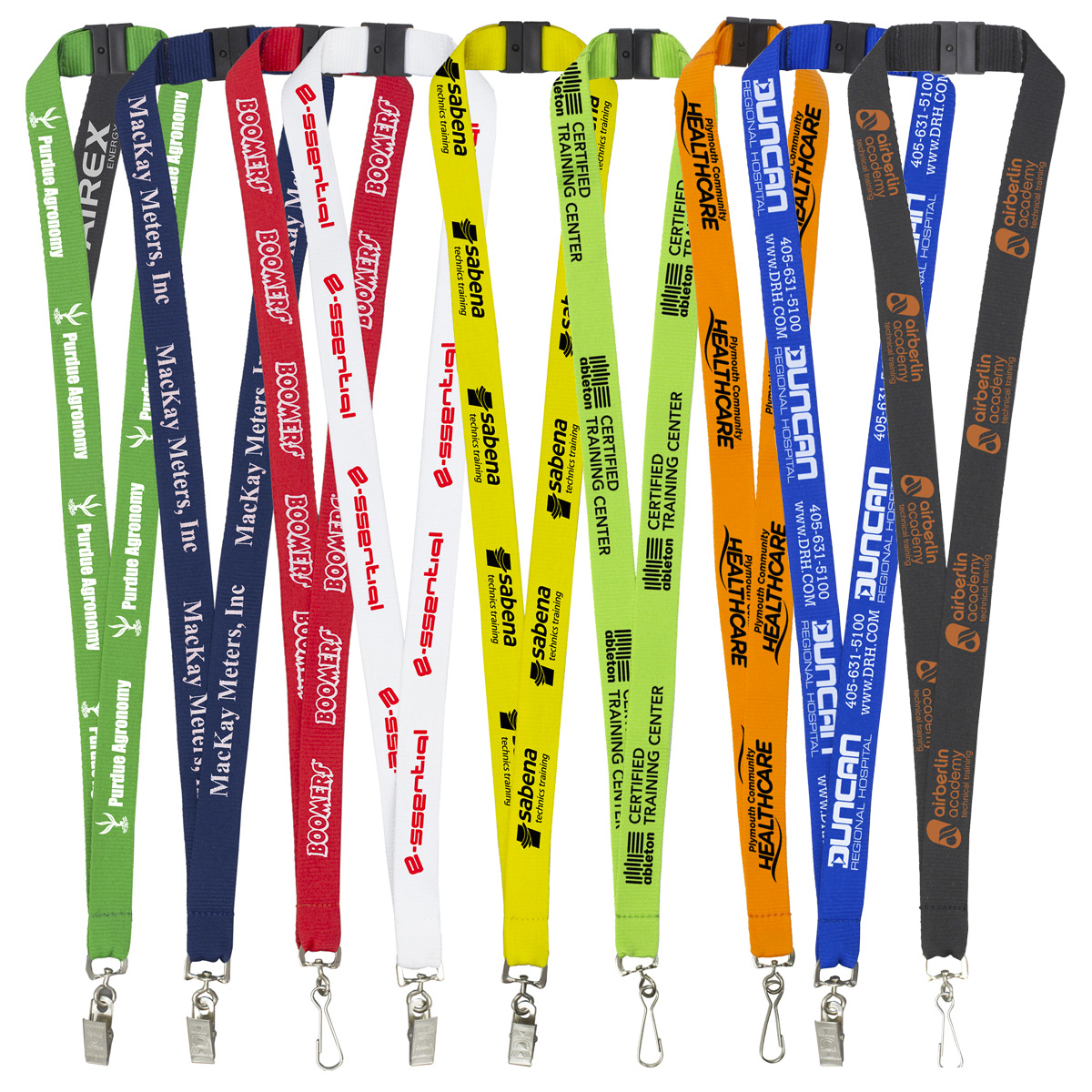 "PALMER" 3/4" Silkscreen Lanyard with FREE Breakaway Safety Release 