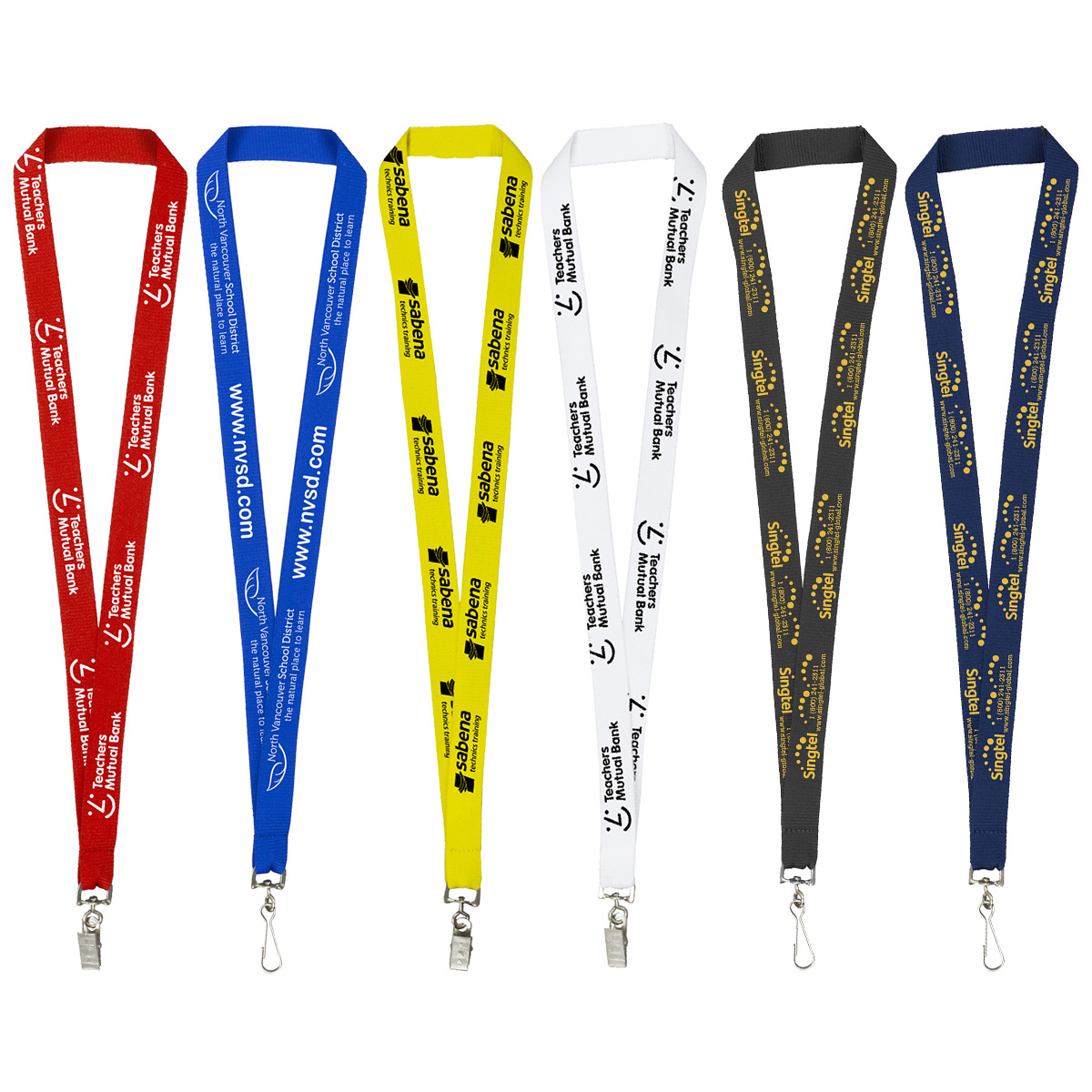 "LASALLE" 3/4" Import Air Ship Silkscreen Lanyard