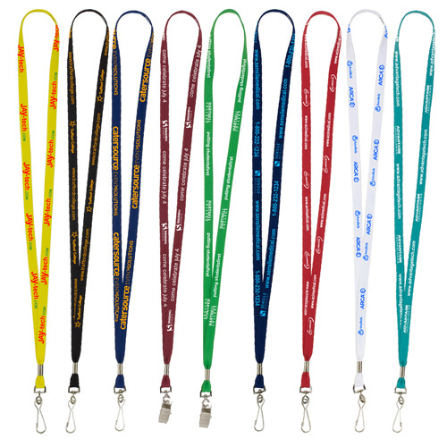 "LASALLE" 3/8" Import Air Ship Super Soft Polyester Silkscreen Lanyard