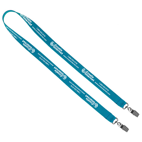 "CULVER" 3/4" Width Dual Attachment Silkscreen Polyester Lanyard