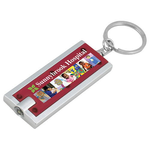 "AKARI" FC PhotoImage ® Full Color Imprint Slim Keyholder Keylight  with Bright White LED Light