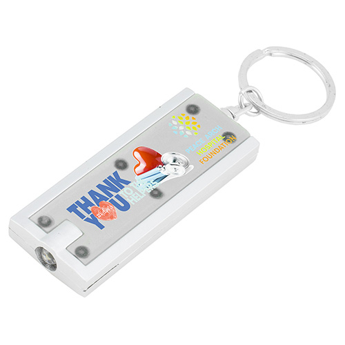 "AKARI" FC PhotoImage ® Full Color Imprint Slim Keyholder Keylight  with Bright White LED Light