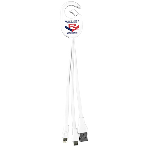 “WEBER” 5-in-1 Cell Phone Charging Cable with Carabiner Clip