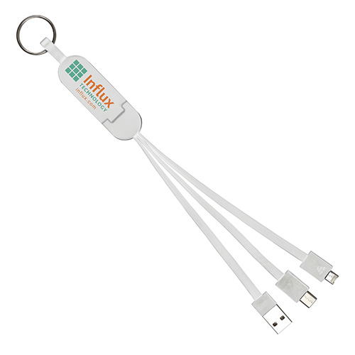 "ESCALANTE" 5-in-1 Cell Phone Charging Cable with Type C Adapter and Phone Stand 