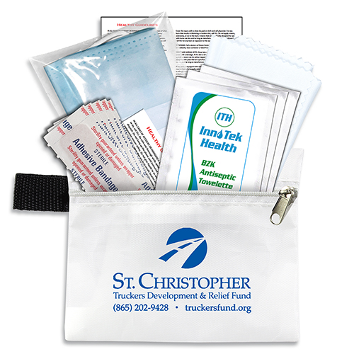 "BIXBY PLUS SAN" 13 Piece First Aid Protection Pack in Zipper Pouch