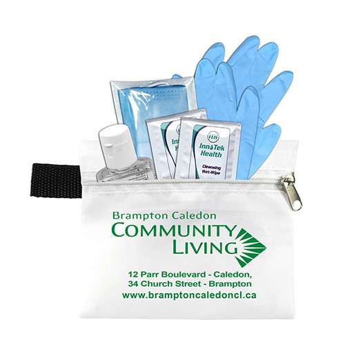 "TETHYS" 6 Piece "Take Everywhere" First Aid Protection Pack in Zipper Pouch