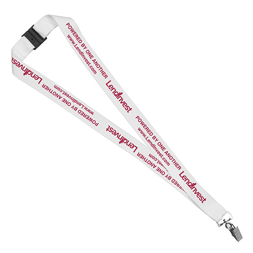 "PALMER" 1” Silkscreen Lanyard with FREE Breakaway Safety Release