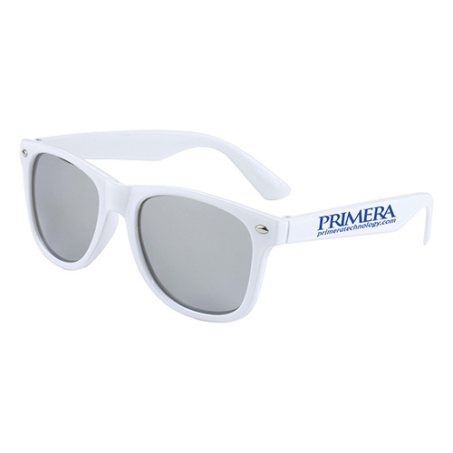 "CLAIREMONT" Colored Mirror Tint Lens Sunglasses with High Gloss Frame