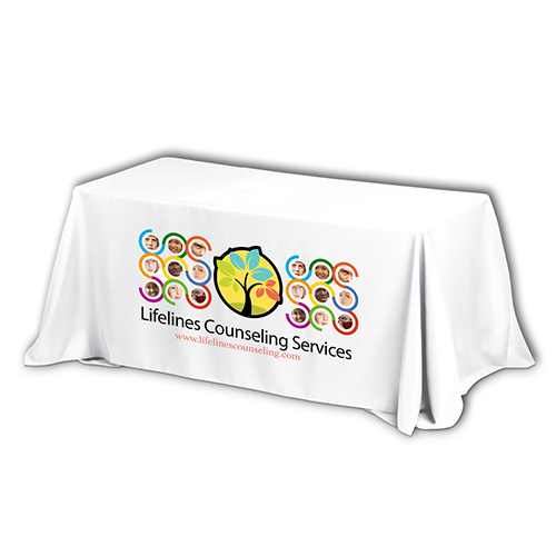 "PREAKNESS SIX" Fits 6 ft Table 3-Sided Economy Table Covers & Table Throws (PhotoImage Full Color)