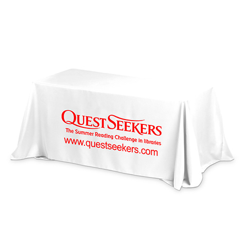 "PREAKNESS EIGHT" Fits 8 ft Table 3-Sided Economy Table Cover Throws (Spot Color Print)