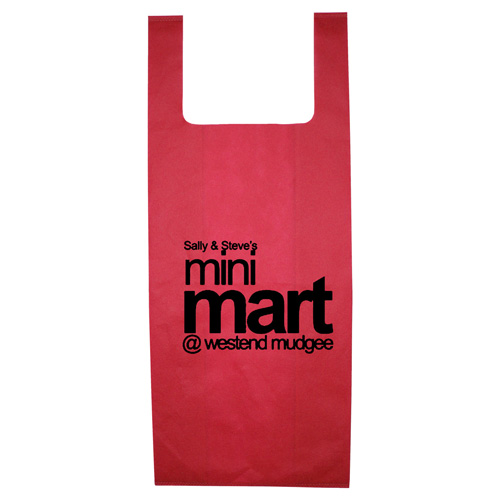 12" W x 22-1/2" - "CAVEAT" Everyday Lightweight T-Shirt Style Grocery Shopping Tote Bag