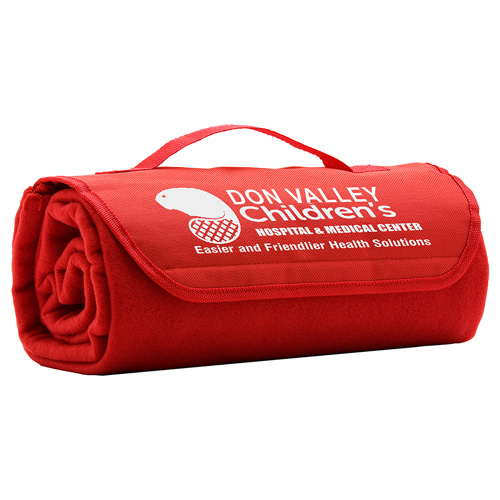 "READY TO ROLL" Roll Up Fleece Blanket