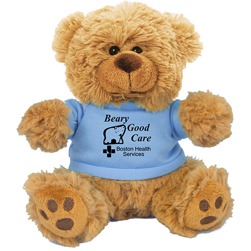 "Ted T. Bear" 6" Plush Teddy Bear With Choice of T-Shirt Color