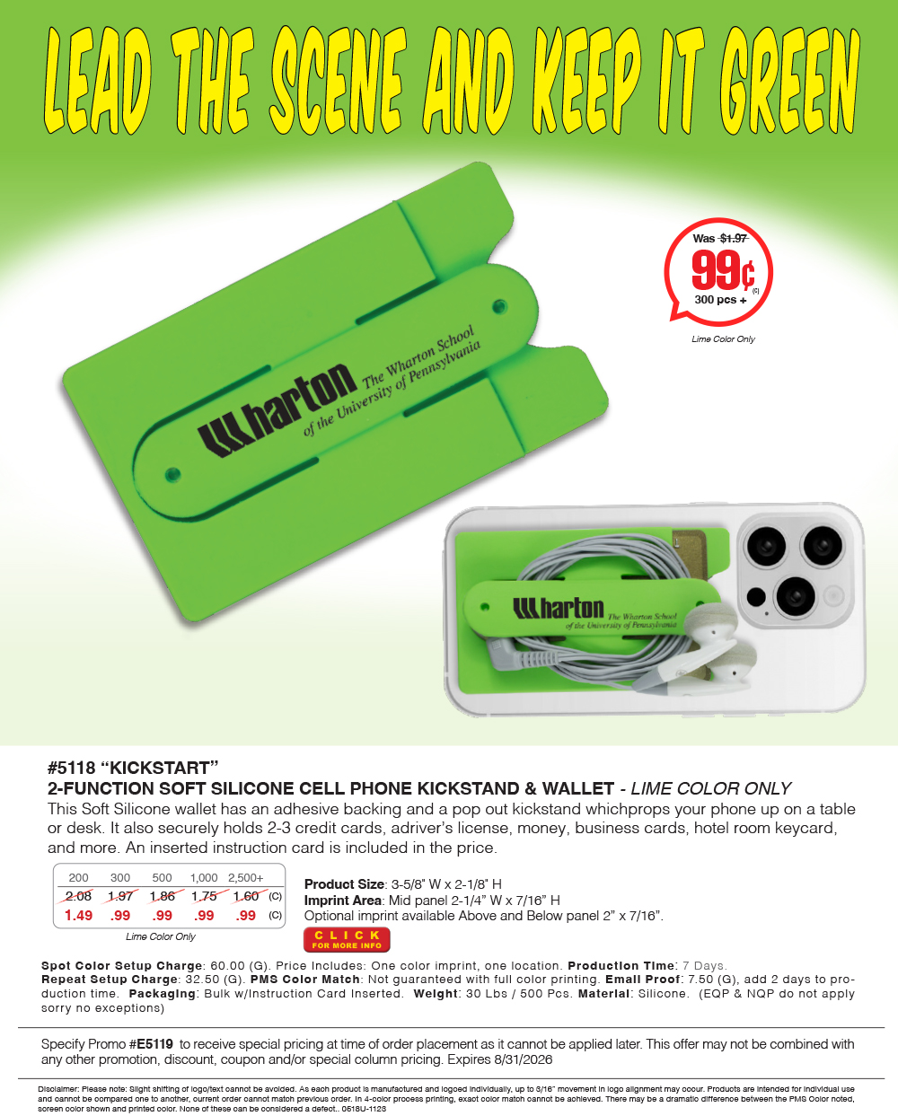 5118 Two Function Soft Silicone Cell Phone Kickstand and Wallet