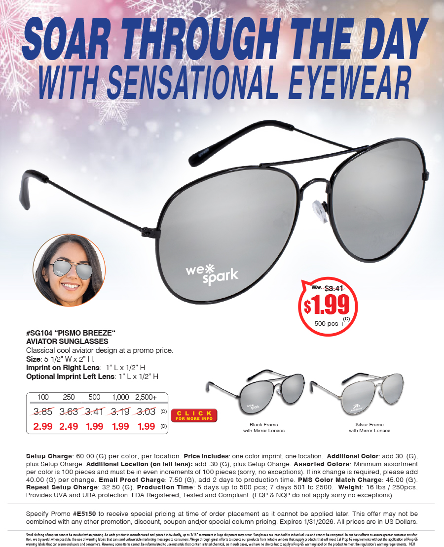 SG104 Soar through the Day with Sensational Eyewear