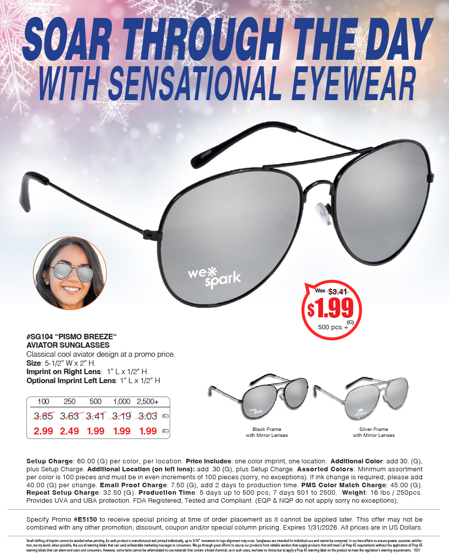 SG104 Soar through the Day with Sensational Eyewear