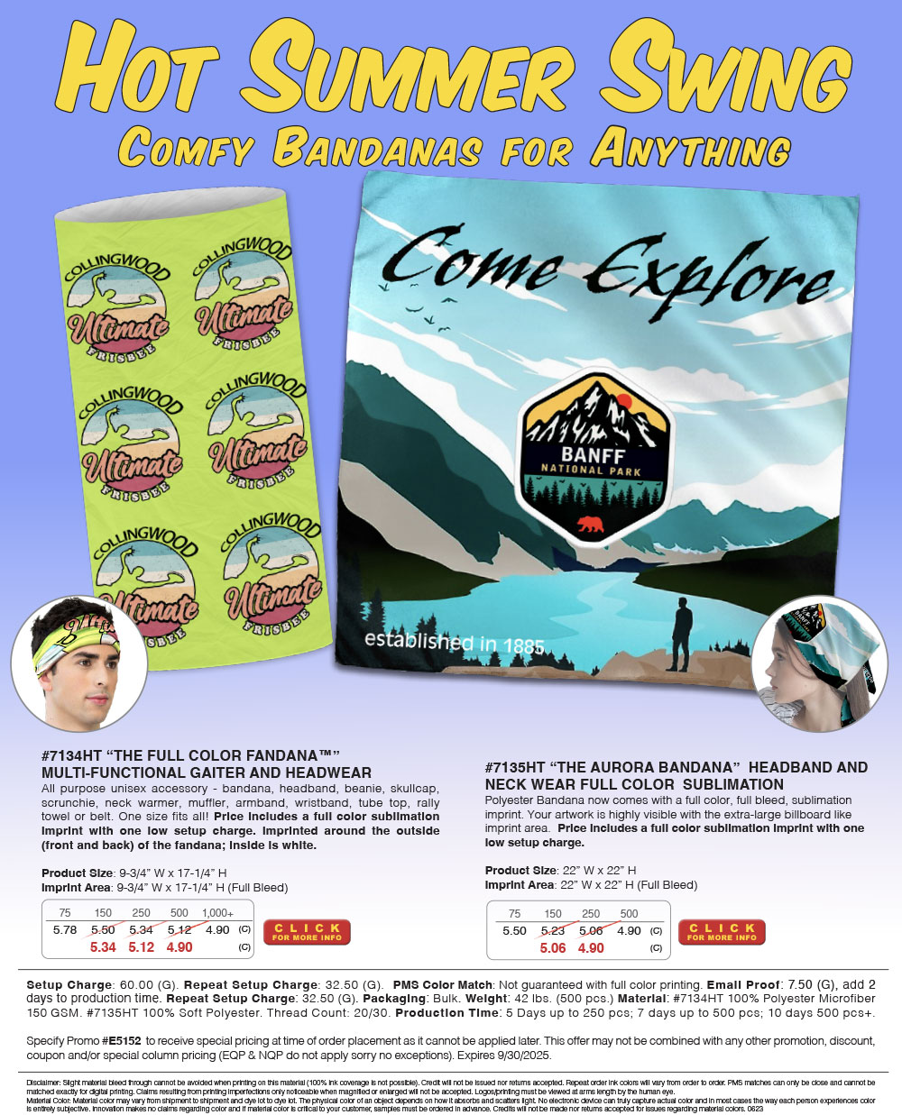 The Fandana Face Gaiter & Bandanas - Full Color Sublimation
