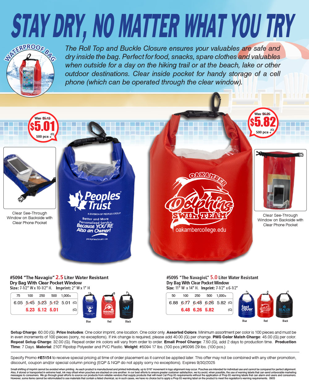 5094 5095 Water Resistant Dry Bag